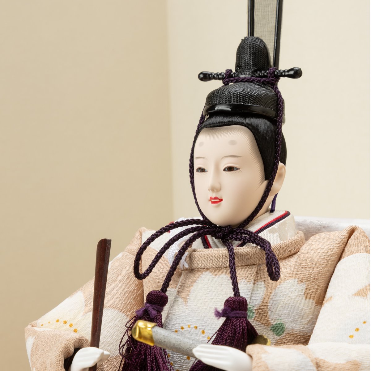 芥子親王飾り「正絹友禅：桜花」しおり屏風【限定2作品】 | 桂雛