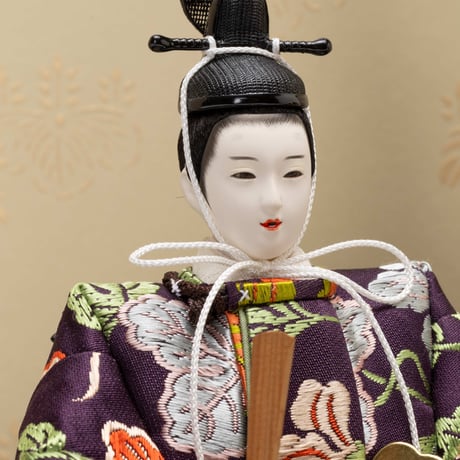 京十一番親王飾り「能衣写し：鉄線唐草文錦」