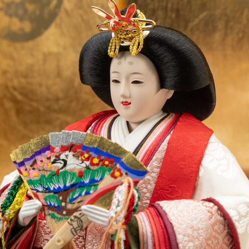 芥子親王収納飾り「麹塵染」 | 桂雛／小佐畑人形店