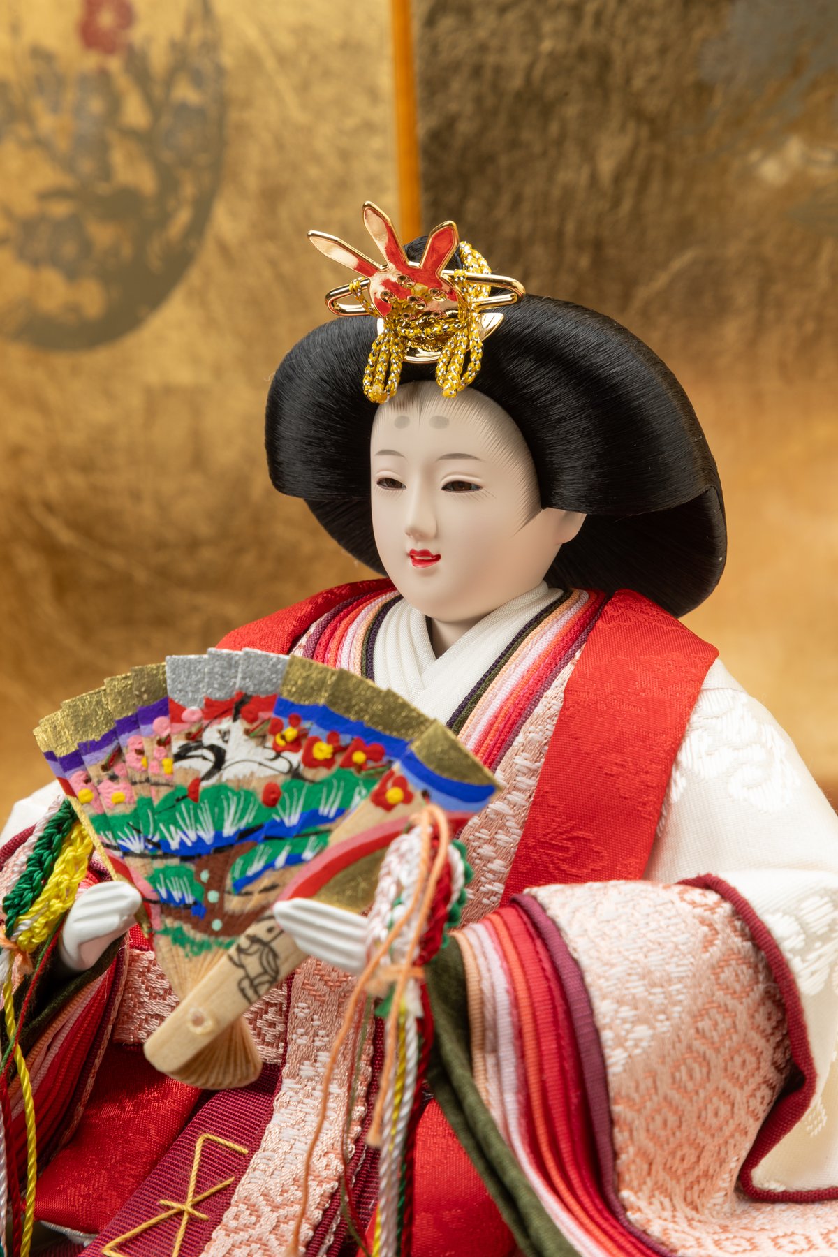 芥子親王収納飾り「麹塵染」 | 桂雛／小佐畑人形店