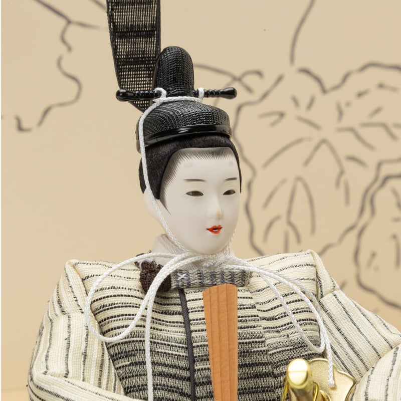 京十一番親王HAKO飾り「墨五彩」 | 桂雛／小佐畑人形店