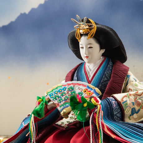 京十番親王飾「川島織物：狩猟文錦」