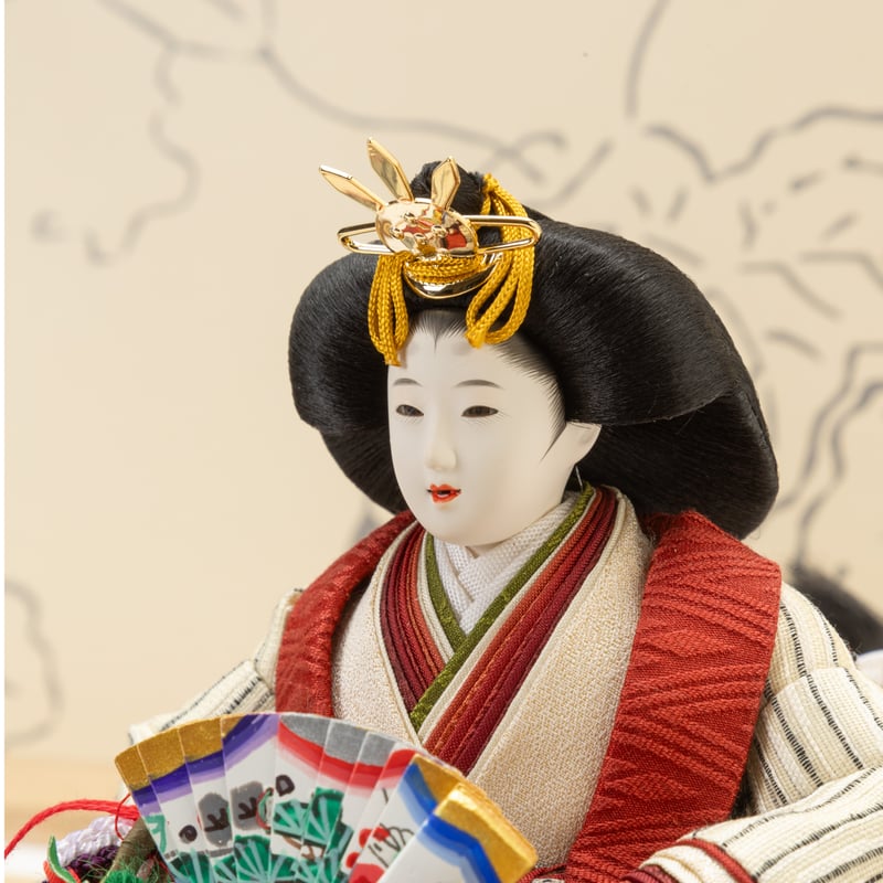 京十一番親王HAKO飾り「墨五彩」 | 桂雛／小佐畑人形店