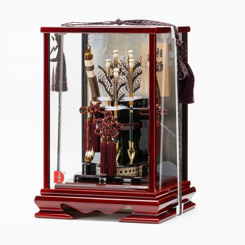 喜多 会津塗 （光琳蔦背景）」 破魔弓飾り | 桂雛／小佐畑人形店