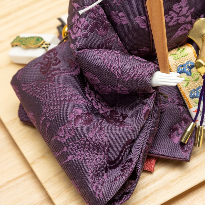 京十一番親王飾り「雲鶴文錦(うんかくもんにしき）」 | 桂雛／小佐畑人形店