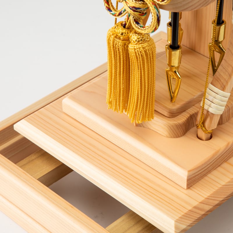 檜」パノラマケース破魔弓飾り | 桂雛／小佐畑人形店