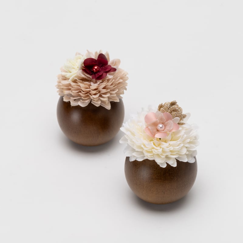 コンパクト親王飾り　純桜 京十一番親王飾り「小桜文錦」 | 桂雛／小佐畑人形店