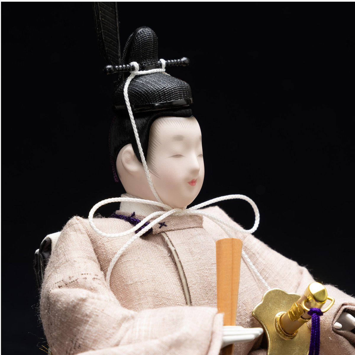本場結城紬：嵯峨菊 都鼠色（みやこねずいろ）small | 桂雛／小佐畑人形店
