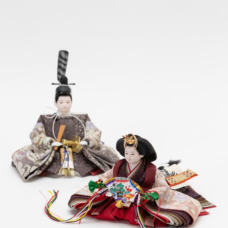 京十一番親王HAKO飾り「友禅四季草花図」 | 桂雛／小佐畑人形店