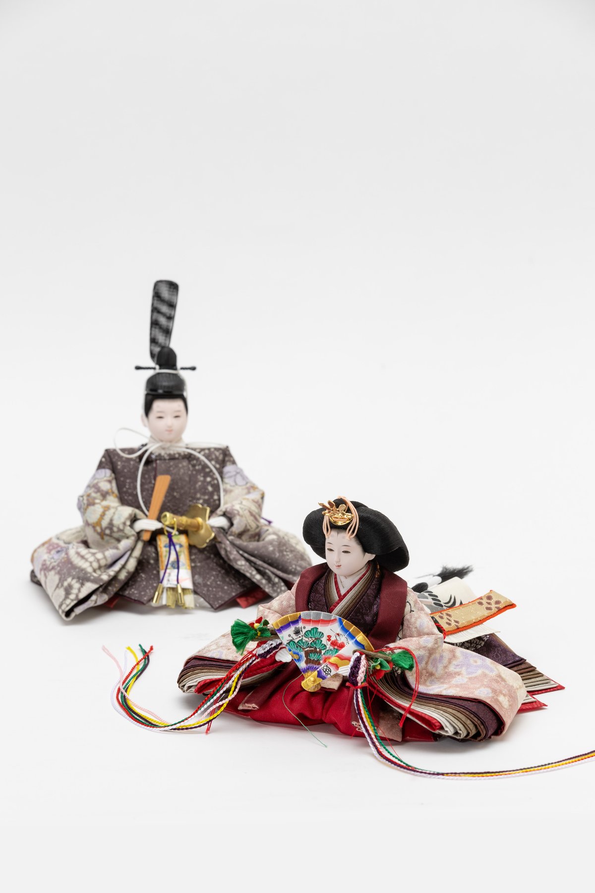 京十一番親王HAKO飾り「友禅四季草花図」 | 桂雛／小佐畑人形店