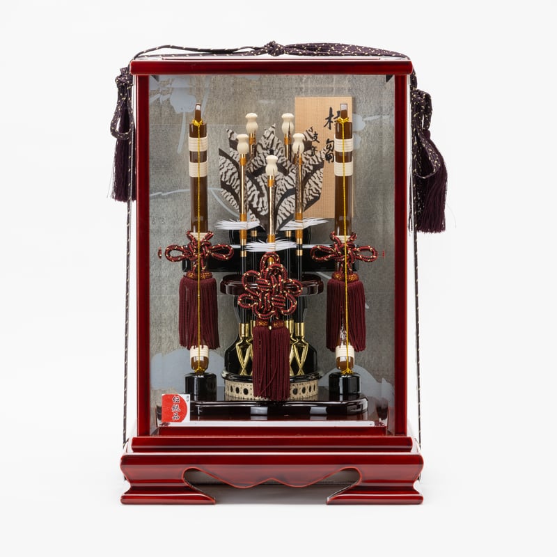 喜多 会津塗 （光琳蔦背景）」 破魔弓飾り | 桂雛／小佐畑人形店