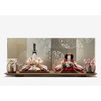 京十一番親王飾り「唐織袋帯：浮線綾文錦」