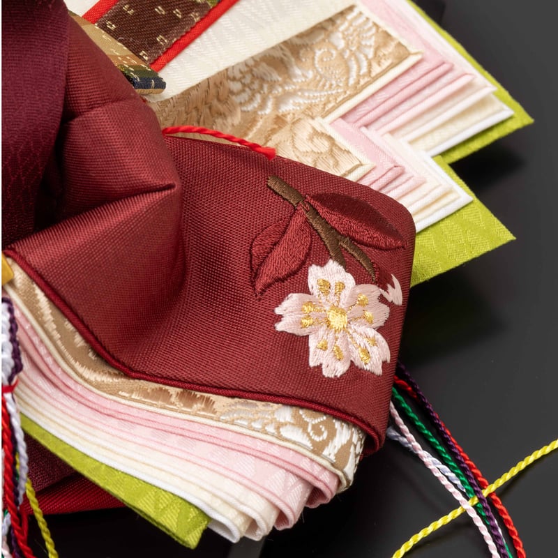 京十一番親王飾「刺繍：桜」 | 桂雛／小佐畑人形店