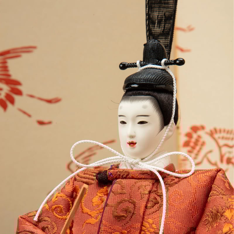 平安古典雛／京都西陣 菊流水鳳凰紋様 秀月 お雛様 ひな飾り 親王飾り