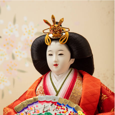 京十番親王飾「小葵地浮線の丸文錦」