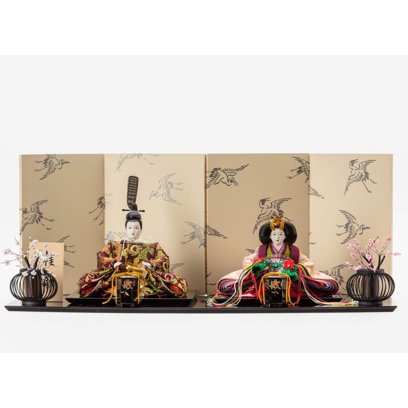 京十一番親王飾「牡丹唐草文錦」 | 桂雛／小佐畑人形店