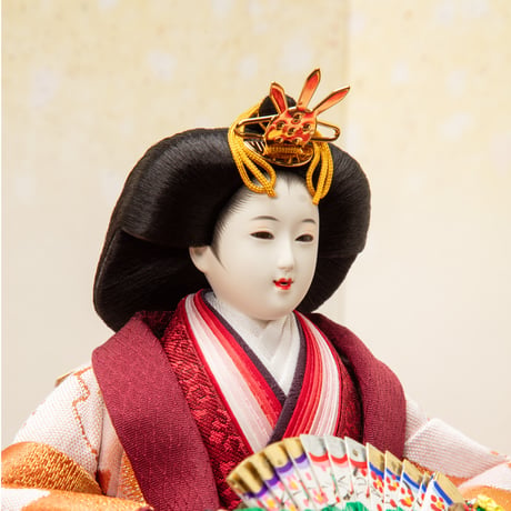 京十番親王飾「流水桜文錦」