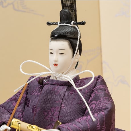 京十一番親王飾り「雲鶴文錦(うんかくもんにしき）」