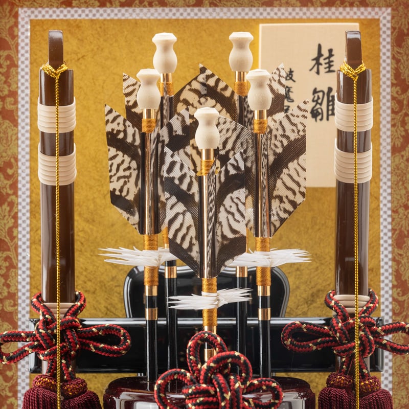 破魔弓　飾り 破魔弓飾り【駿】白木｜ アクリルケース入り｜おしゃれ｜モダン