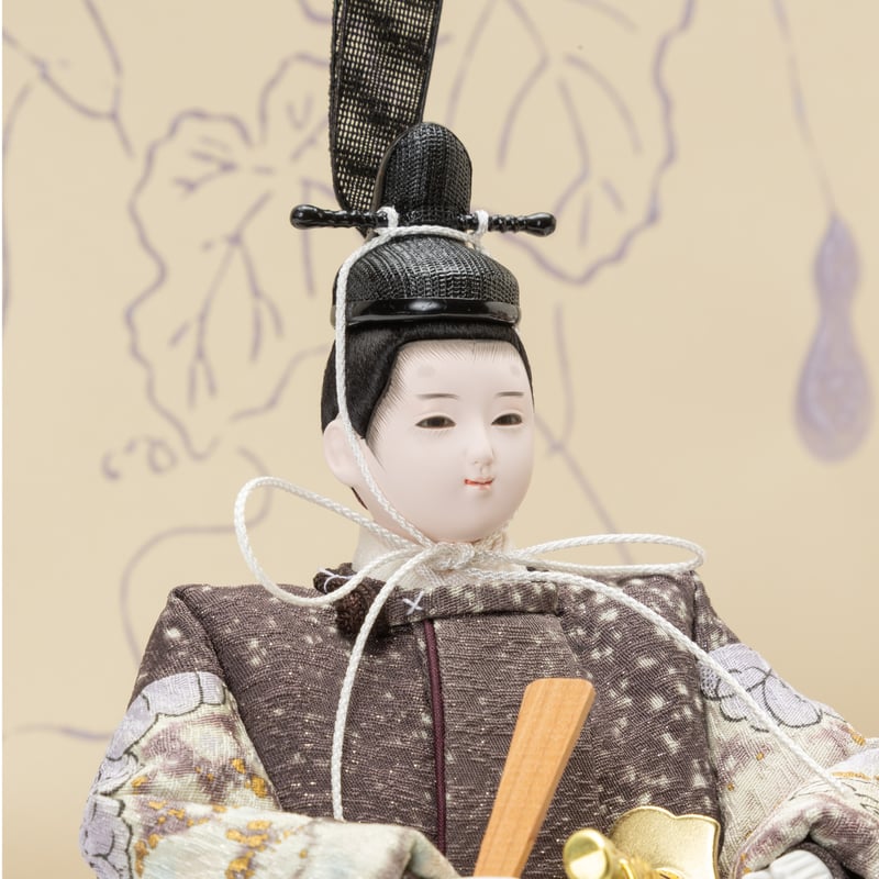 京十一番親王HAKO飾り「友禅四季草花図」 | 桂雛／小佐畑人形店