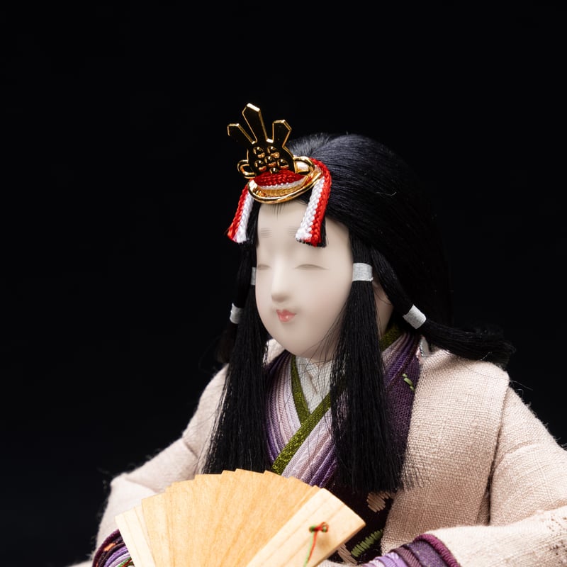 本場結城紬：嵯峨菊 都鼠色（みやこねずいろ）small | 桂雛／小佐畑人形店
