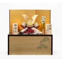 【オンライン限定】五号 朱糸縅兜 松収納飾り