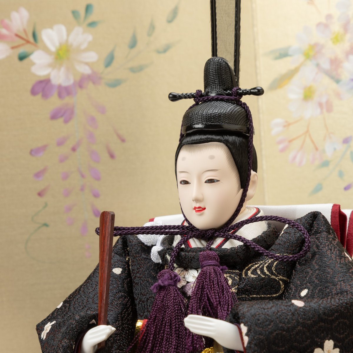 芥子親王飾り「刺繍：雪輪桜」【限定1作品】 | 桂雛／小佐畑人形店