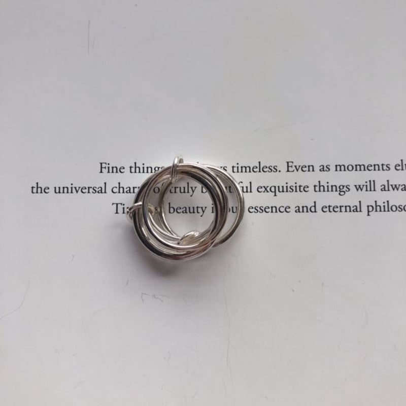 シルバー925 5連ボリュームリング | RiiUM