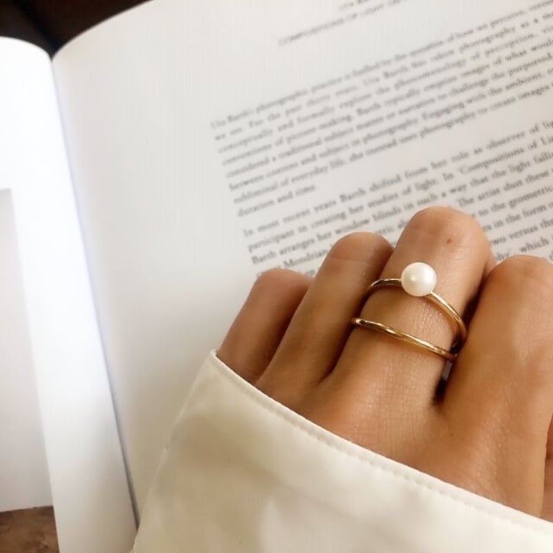 淡水パール2連リング | RiiUM
