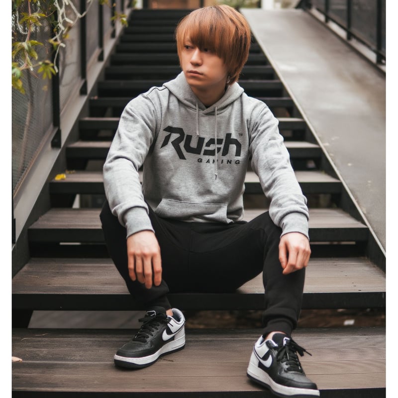 Rush Gaming チームロゴパーカー (Gray) | Rush Gaming Store