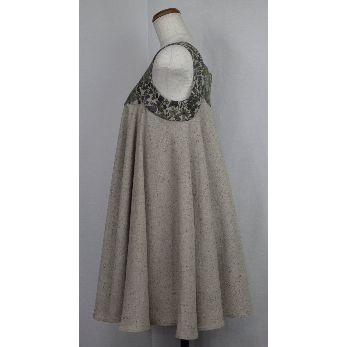 pero シルク100% フラワープリントチュニックドレス セール】 点描フラワープリントチュニック （チュニック