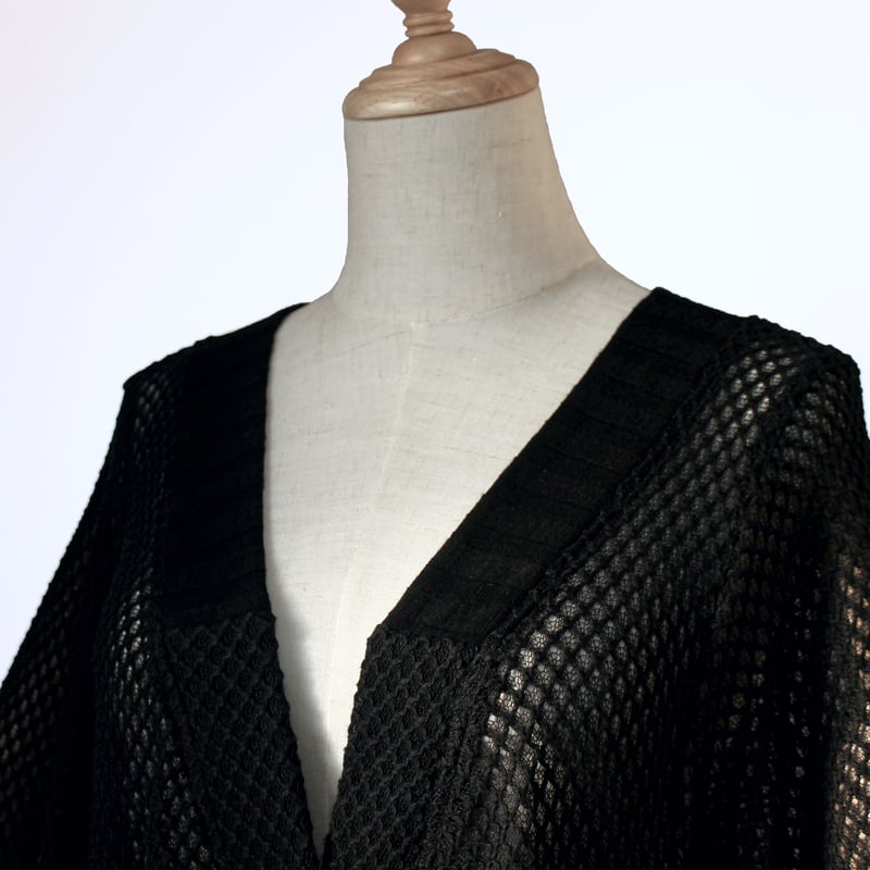 DES PRES コットンギマレース ロングカーディガン黒 楽天市場】【SALE／50%OFF】コットンギマレース ロング