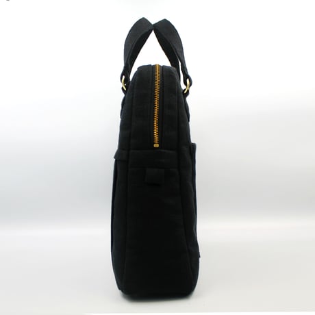 ベルギーリネン2wayショルダーバッグ｜ブラック(B95B)｜日本製【オブジェbag】簡易ラッピングでお届け