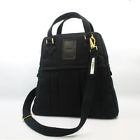 ベルギーリネン2wayショルダーバッグ｜ブラック(B95B)｜日本製【オブジェbag】簡易ラッピングでお届け