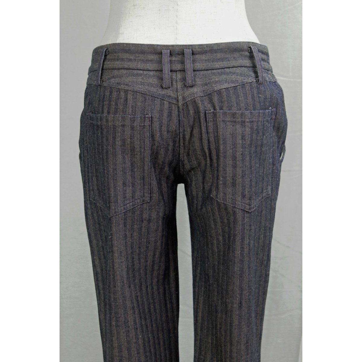 Your own color Bottoms」ヘリンボーンストライプデニム (D37N