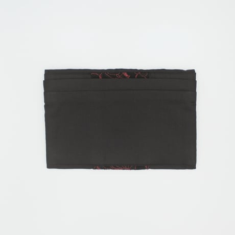 【ミンネ展示】洗えるマスクケース│『Email message』souhalマスクケース│ブラック×レッドレース（品番：B79）【送料無料・代引き手数料無料】