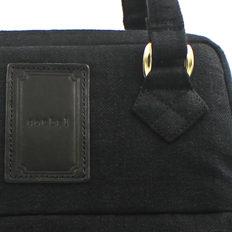 ベルギーリネン2wayショルダーバッグ｜ブラック(B95B)｜日本製【オブジェbag】簡易ラッピングでお届け