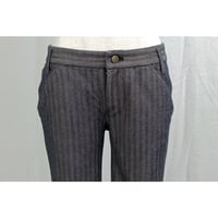 「Your own color Bottoms」ヘリンボーンストライプデニム　(D37N)　【送料・代引き手数料無料】
