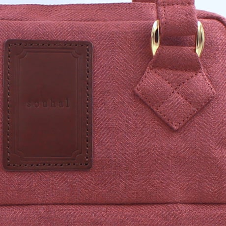ベルギーリネン2wayショルダーバッグ｜ピンク(H96B)｜日本製【オブジェbag】簡易ラッピングでお届け