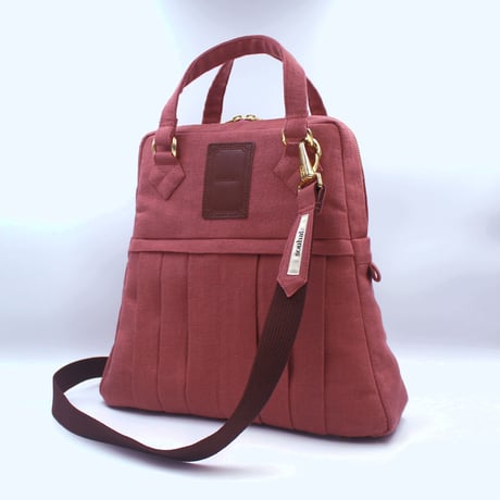 ベルギーリネン2wayショルダーバッグ｜ピンク(H96B)｜日本製【オブジェbag】簡易ラッピングでお届け