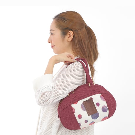 ころりんバッグ　品番：C93B 　色：ワイン【minne店取り寄せOK・要DM】