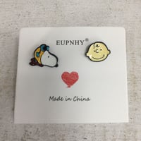 キャラクターピアス ピーナッツ スヌーピー チャーリーブラウン 