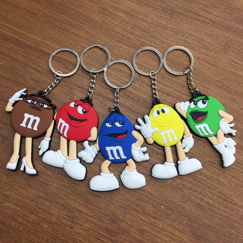 エムアンドエムズ ラバーキーホルダー 片面 キーリング m&m