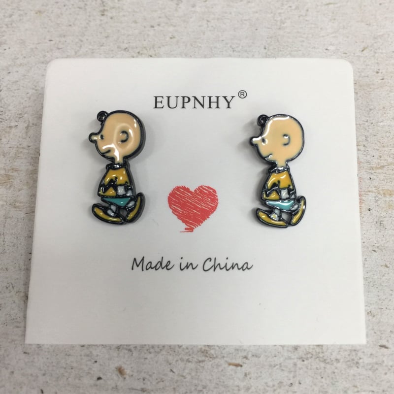 ♡美品♡スヌーピー＆チャーリーブラウンあいすカップ両耳ピアス