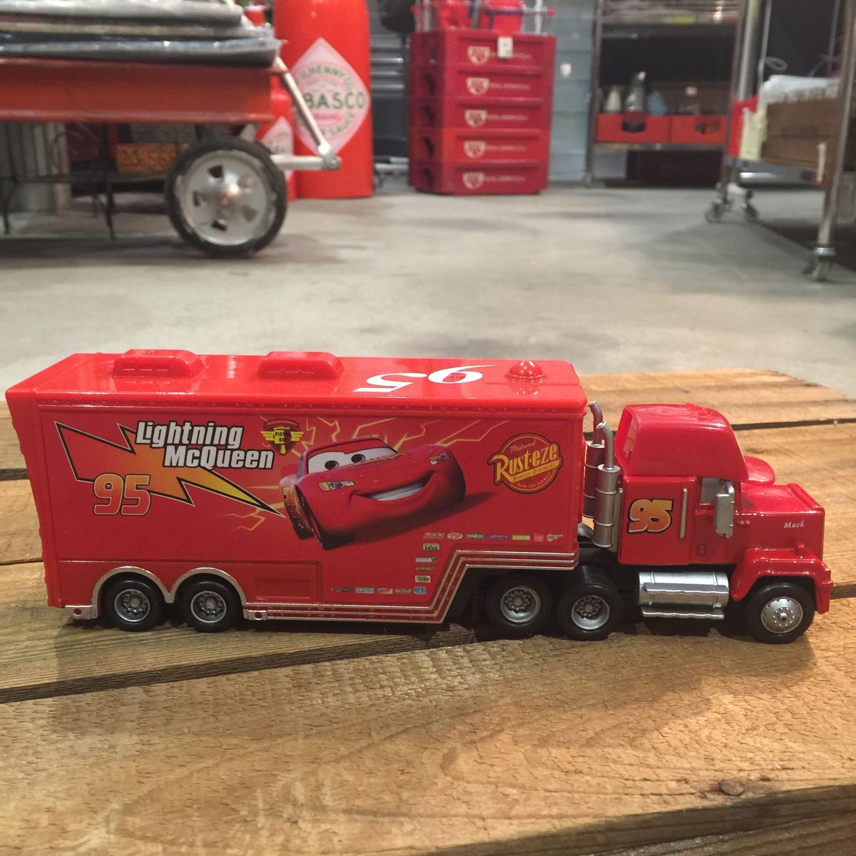ヴィンテージ ドナルド マクドナルド ラリーマイナー トレーラートラックミニカー TOMMYFIELD トレーラー おもちゃ 玩具 大きい ミニカー 大型