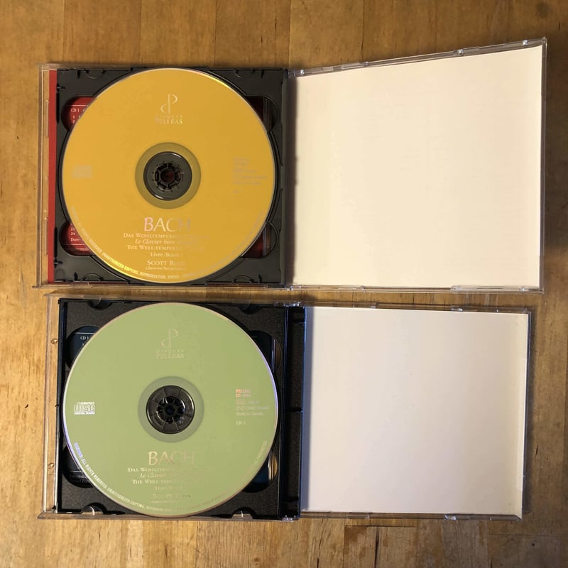バッハ 平均律クラヴィーア曲集1巻、2巻（全4CD） スコット