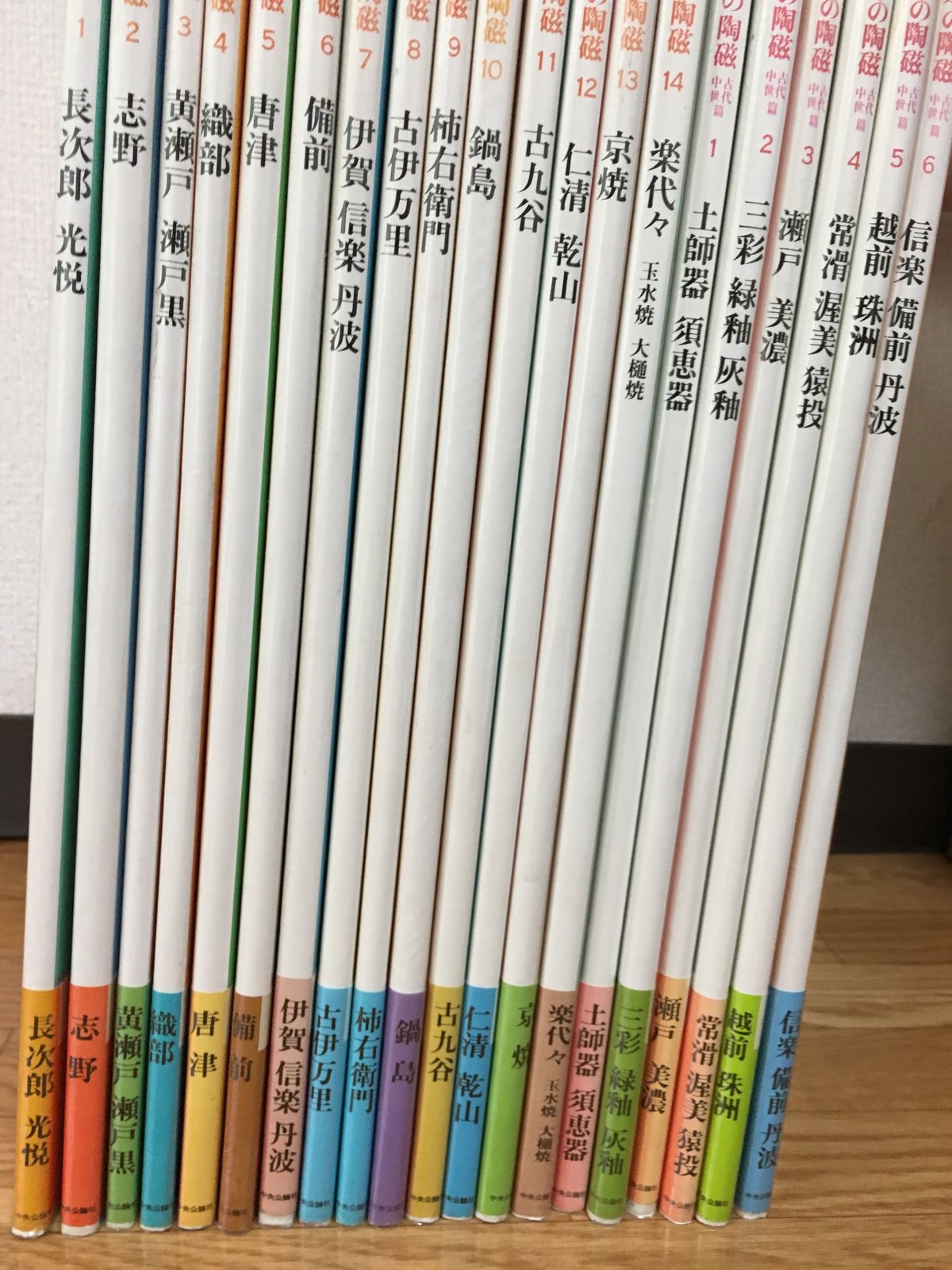 |...　日本の陶磁（新装普及版全14巻揃）＋日本の陶磁古代・中世篇（新装普及版全6巻）　中央公論社
