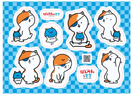 ぼんてん・まるステッカー