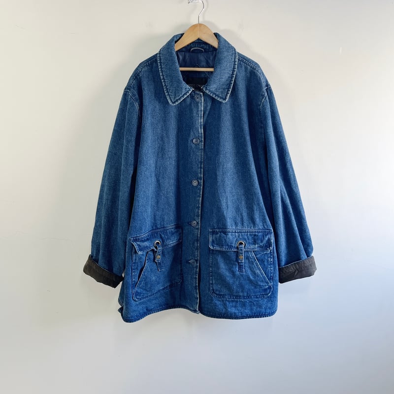vintage denim quilted work jacket | ANNA