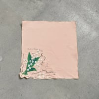 antique hand paint handkerchief